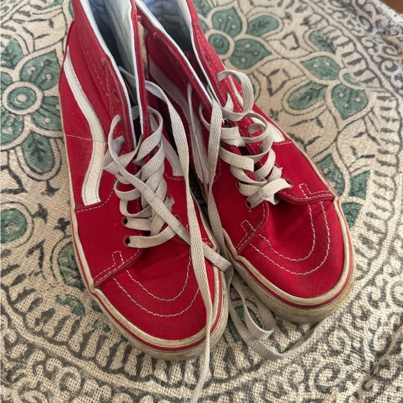 Vans Red High-Top Sneakers - Picture 1 of 4